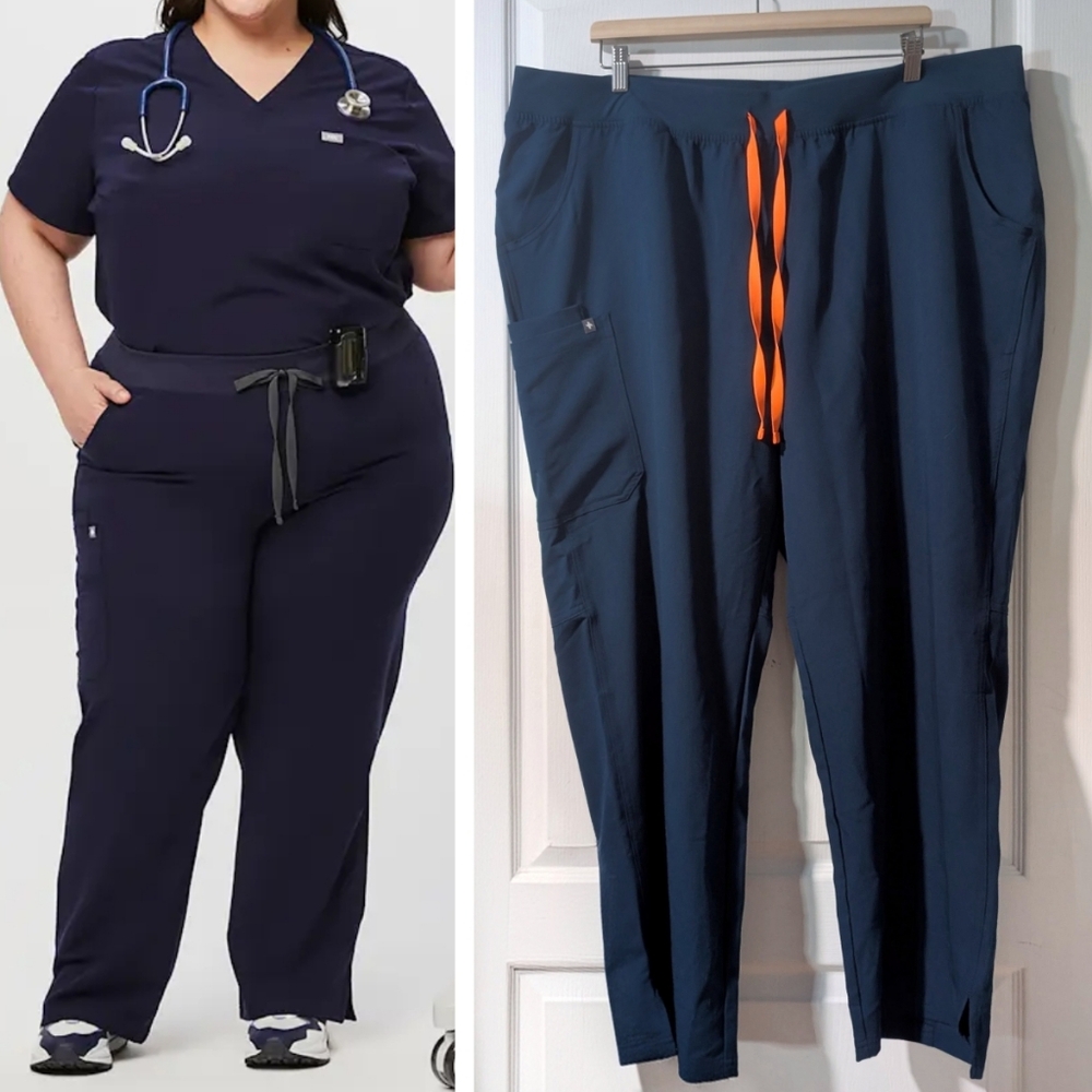 NWT Figs | Kade Cargo Scrub Pants In Deep Reef (Limited Edition) - 4XL